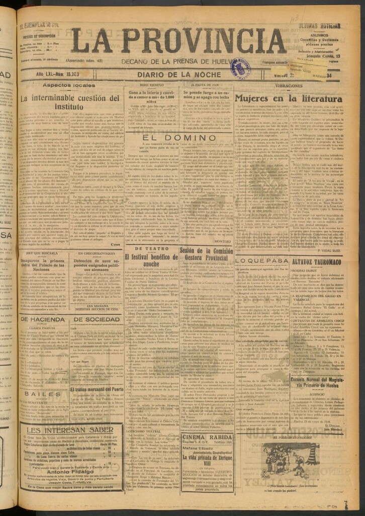 Miniatura de La Provincia : diario de la noche del 25 de mayo de 1934