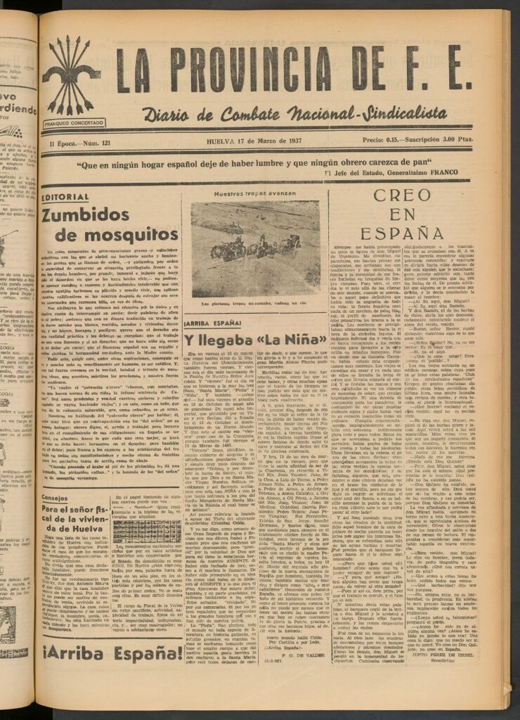 Miniatura de La Provincia : diario de la noche del 17 de marzo de 1937
