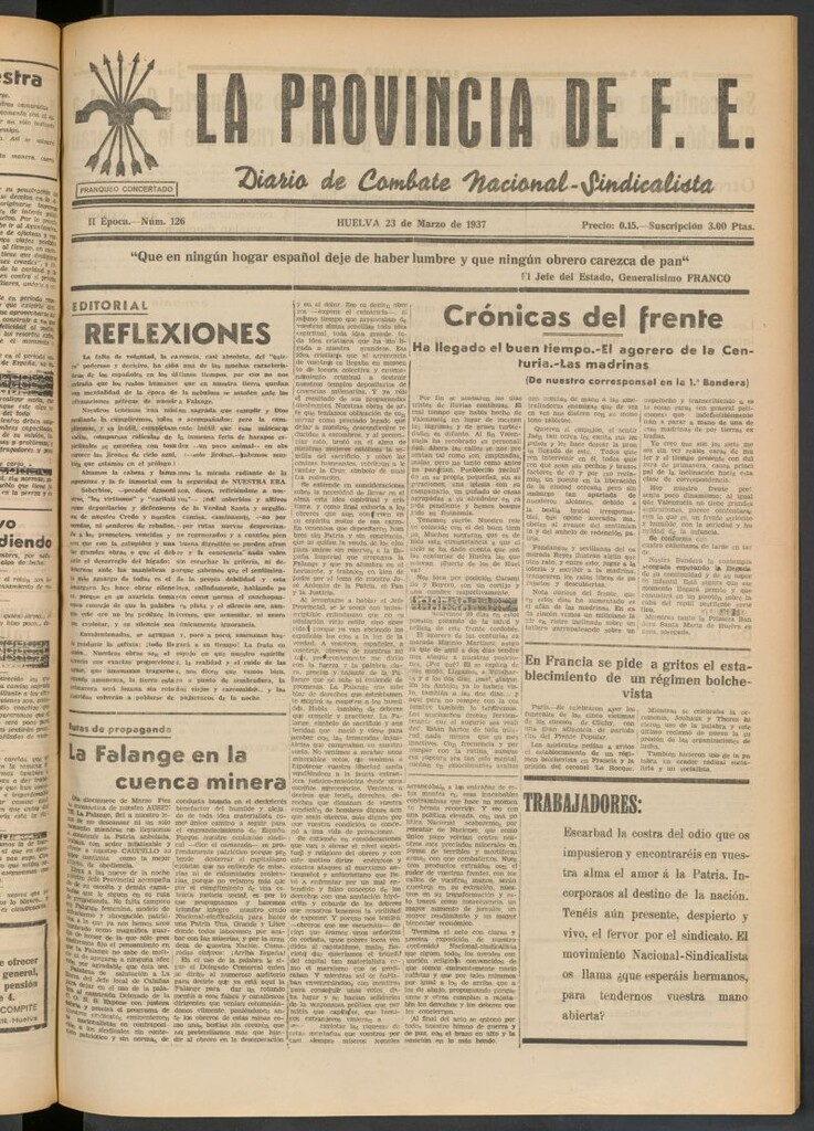 Miniatura de La Provincia : diario de la noche del 23 de marzo de 1937