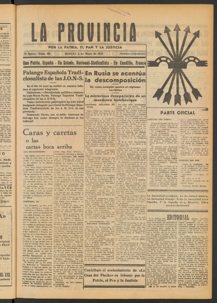 Miniatura de La Provincia : diario de la noche del 2 de mayo de 1937