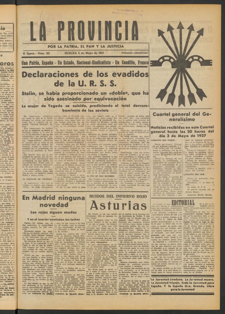 Miniatura de La Provincia : diario de la noche del 4 de mayo de 1937