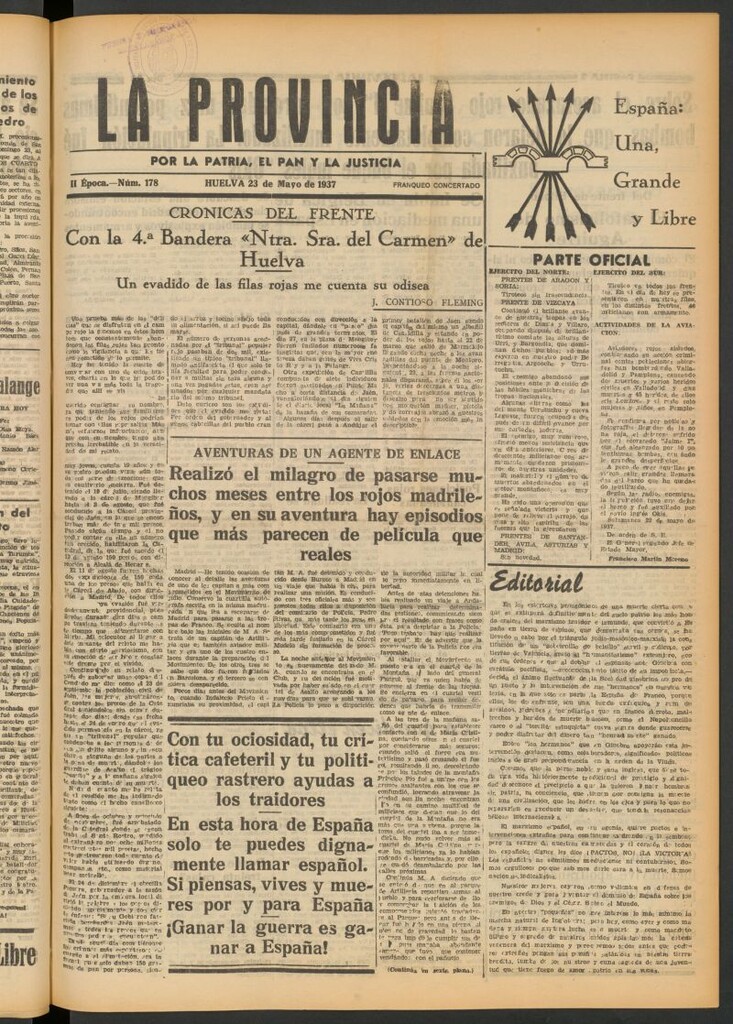 Miniatura de La Provincia : diario de la noche del 23 de mayo de 1937
