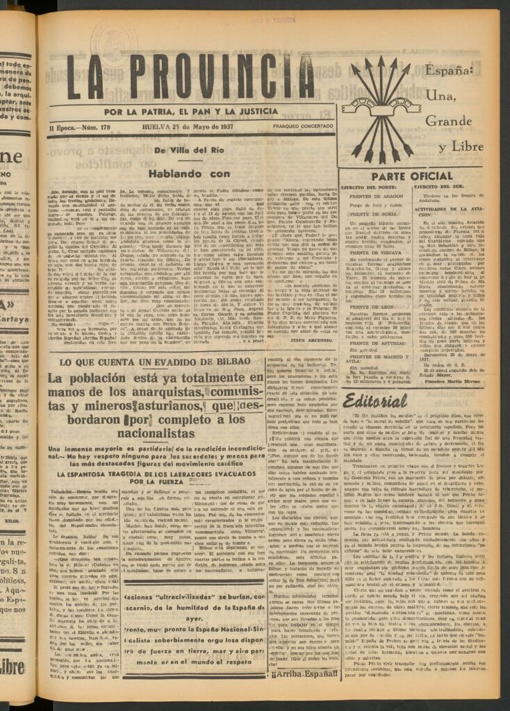 Miniatura de La Provincia : diario de la noche del 25 de mayo de 1937