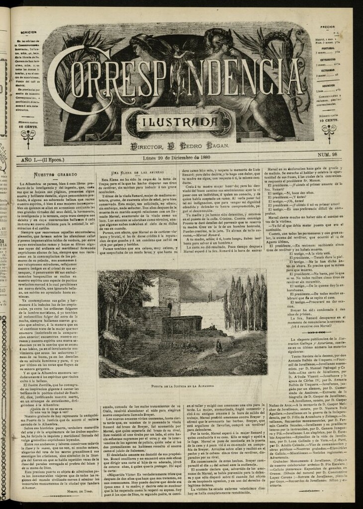 Miniatura de La Correspondencia Ilustrada del 20 de diciembre de 1880, nº 98