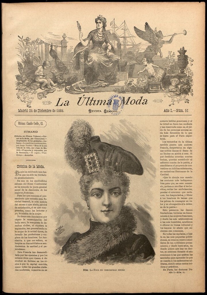 Miniatura de La Última moda: revista ilustrada hispano-americana, del 24 de diciembre de 1888