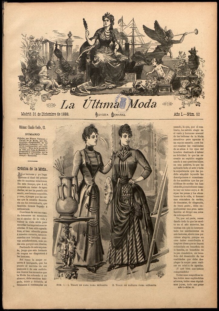 Miniatura de La Última moda: revista ilustrada hispano-americana, del 31 de diciembre de 1888