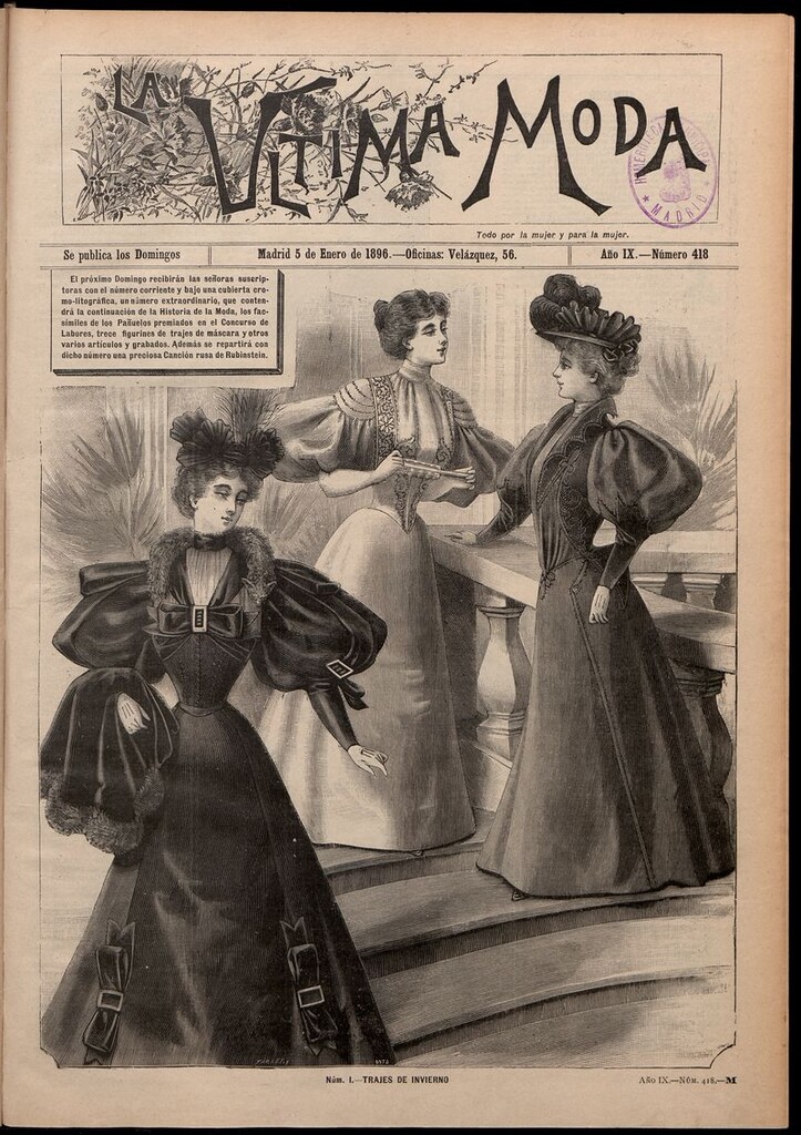 Miniatura de La Última moda: revista ilustrada hispano-americana, del 5 de enero de 1896