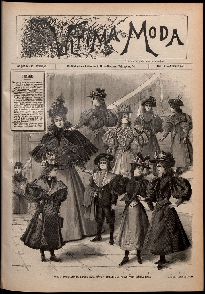 Miniatura de La Última moda: revista ilustrada hispano-americana, del 26 de enero de 1896