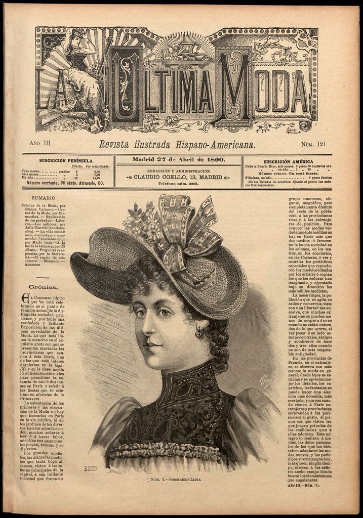 Miniatura de La Última moda: revista ilustrada hispano-americana, del 27 de abril de 1890
