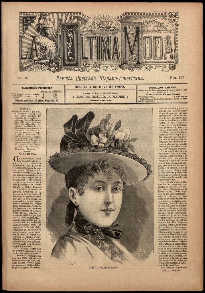 Miniatura de La Última moda: revista ilustrada hispano-americana, del 4 de mayo de 1890
