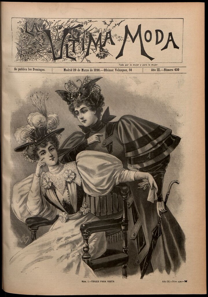 Miniatura de La Última moda: revista ilustrada hispano-americana, del 29 de marzo de 1896