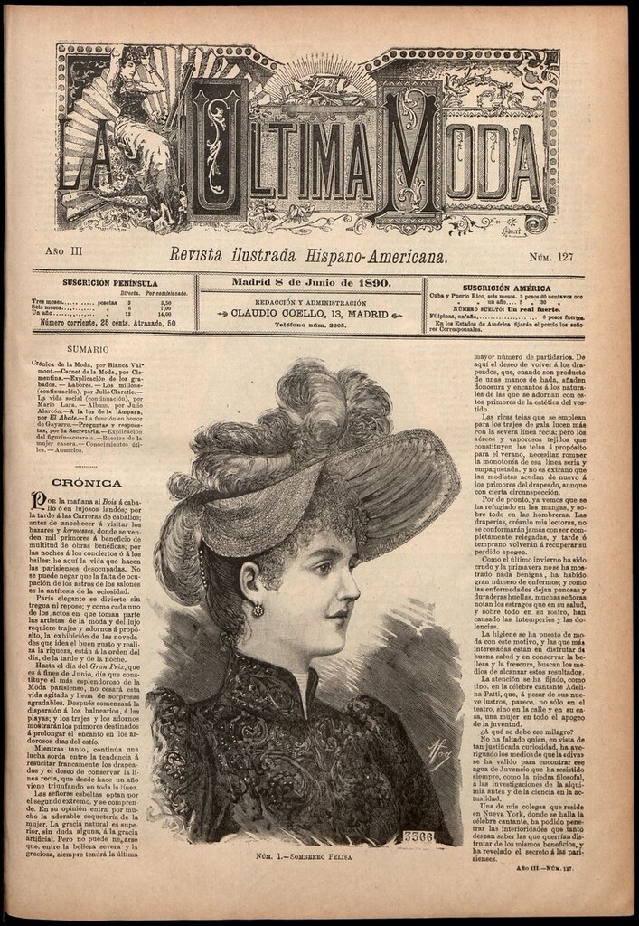 Miniatura de La Última moda: revista ilustrada hispano-americana, del 8 de junio de 1890
