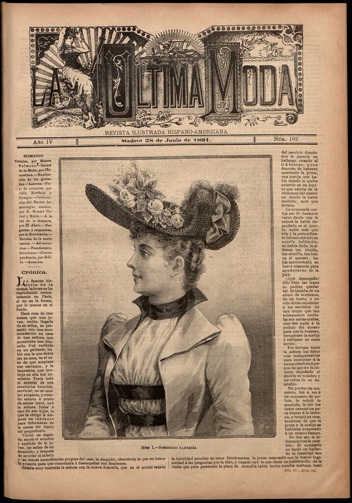 Miniatura de La Última moda: revista ilustrada hispano-americana, del 28 de junio de 1891
