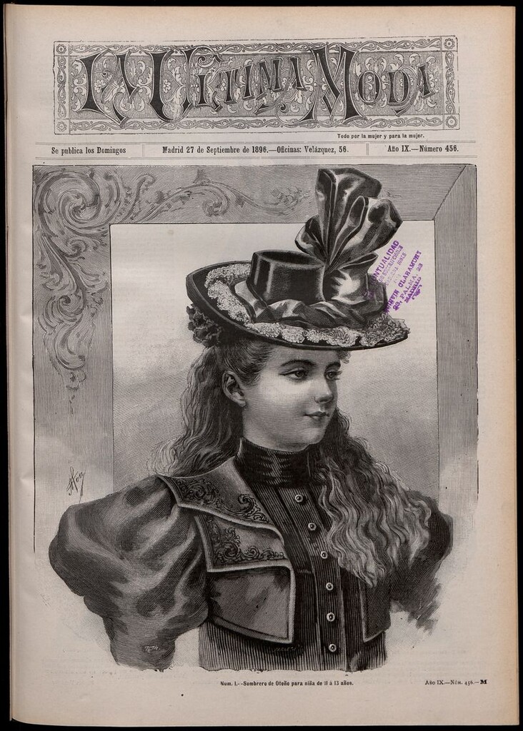 Miniatura de La Última moda: revista ilustrada hispano-americana, del 27 de septiembre de 1896