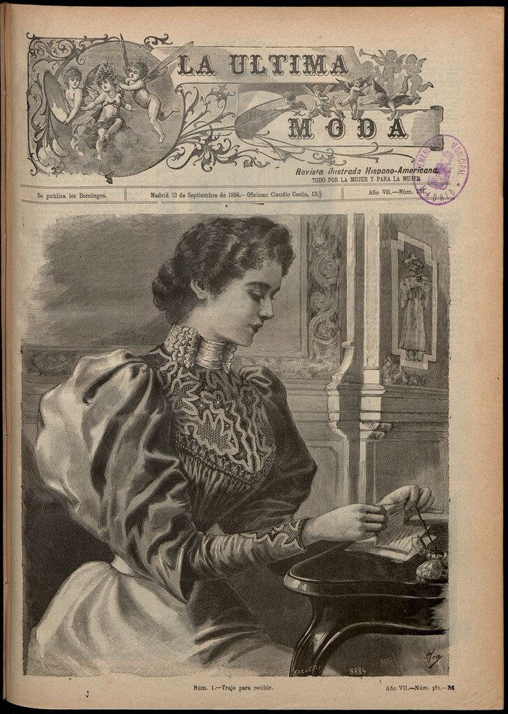 Miniatura de La Última moda: revista ilustrada hispano-americana, del 23 de septiembre de 1894