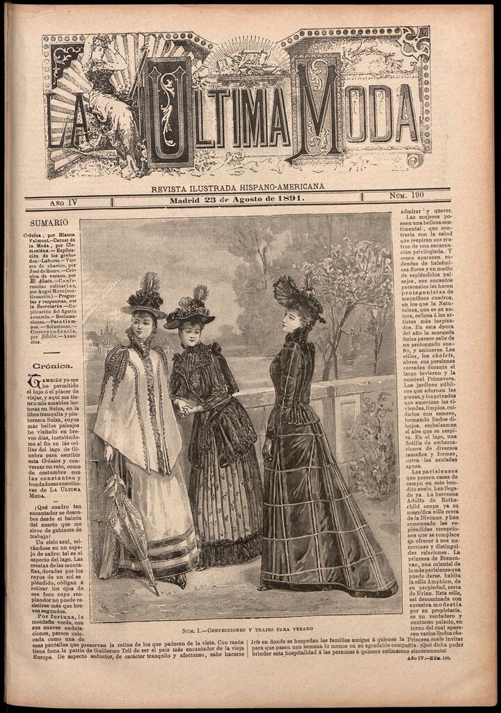 Miniatura de La Última moda: revista ilustrada hispano-americana, del 23 de agosto de 1891