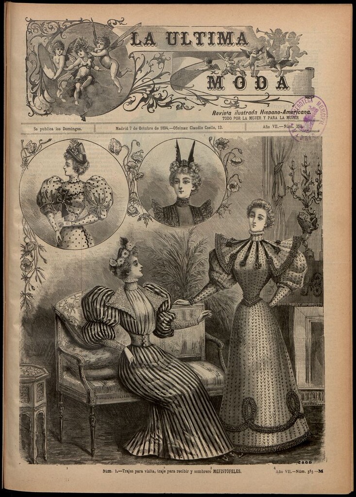 Miniatura de La Última moda: revista ilustrada hispano-americana, del 7 de octubre de 1894