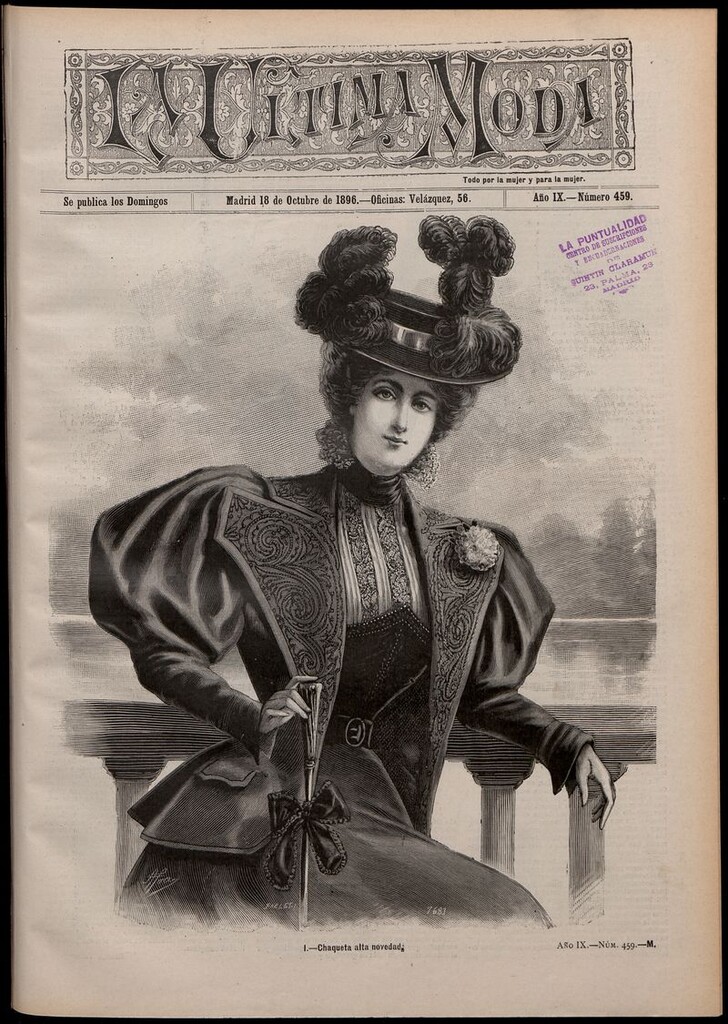 Miniatura de La Última moda: revista ilustrada hispano-americana, del 18 de octubre de 1896