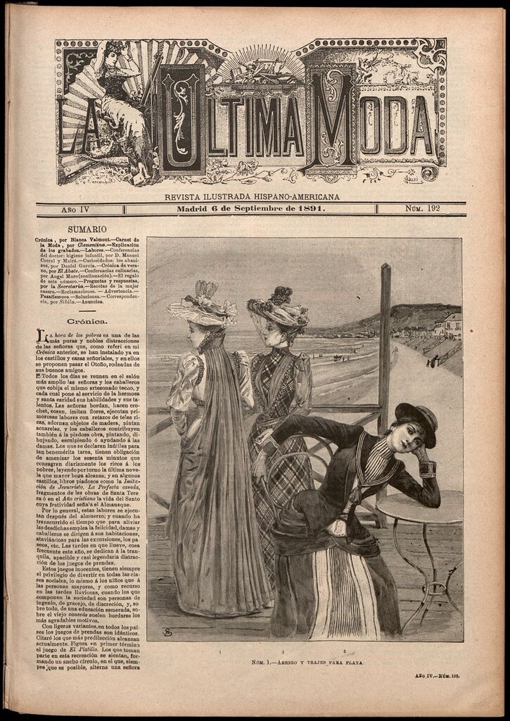Miniatura de La Última moda: revista ilustrada hispano-americana, del 6 de septiembre de 1891