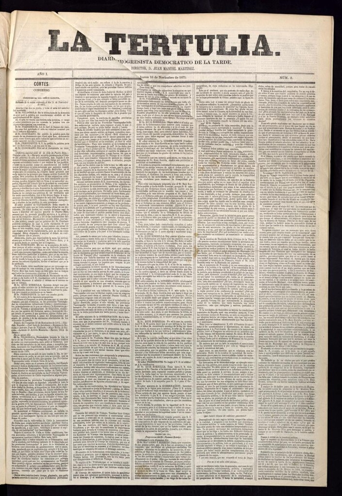 Miniatura de La Tertulia del 16 de noviembre de 1871