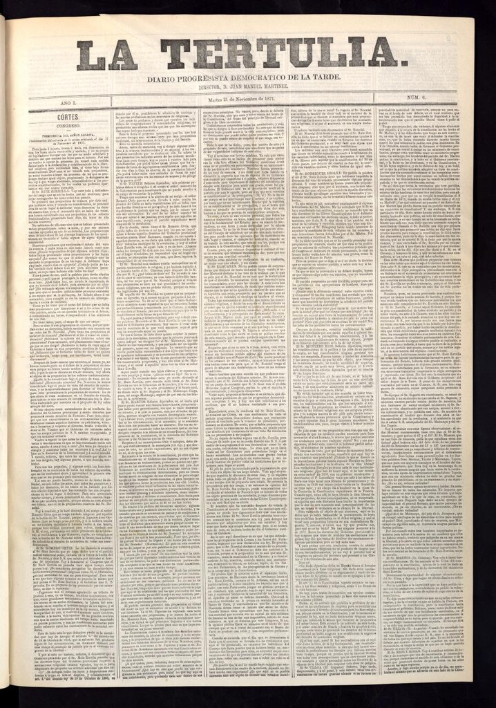 Miniatura de La Tertulia del 21 de noviembre de 1871
