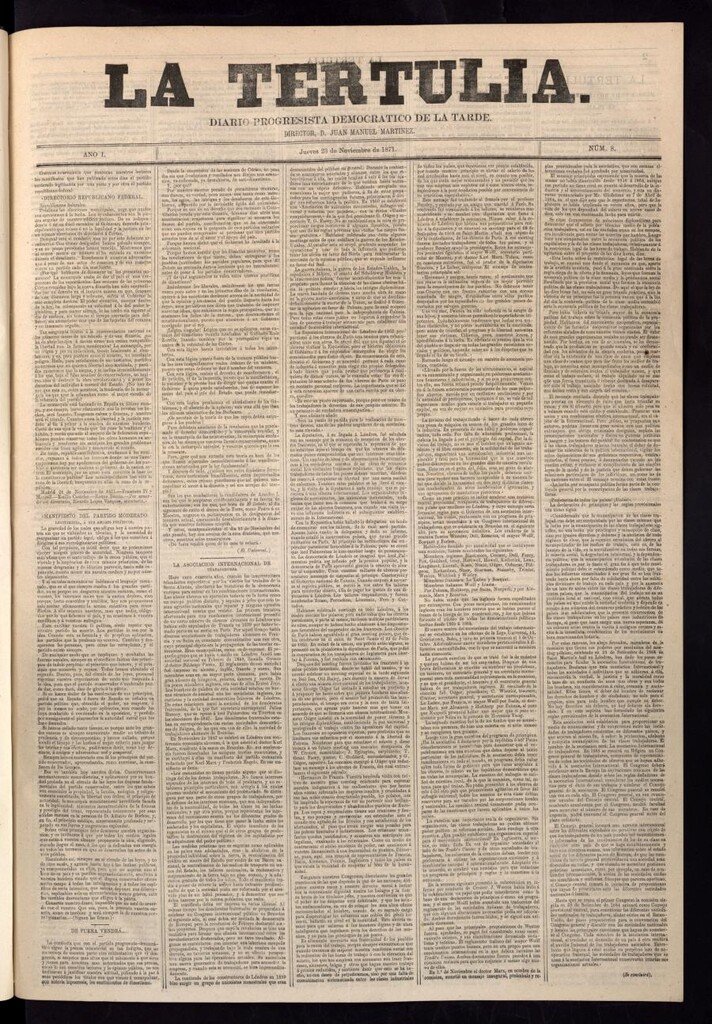 Miniatura de La Tertulia del 23 de noviembre de 1871