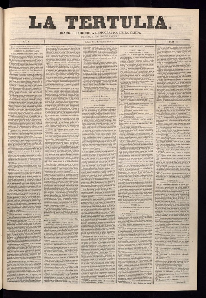 Miniatura de La Tertulia del 25 de noviembre de 1871