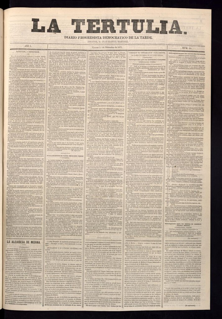 Miniatura de La Tertulia del 1 de diciembre de 1871