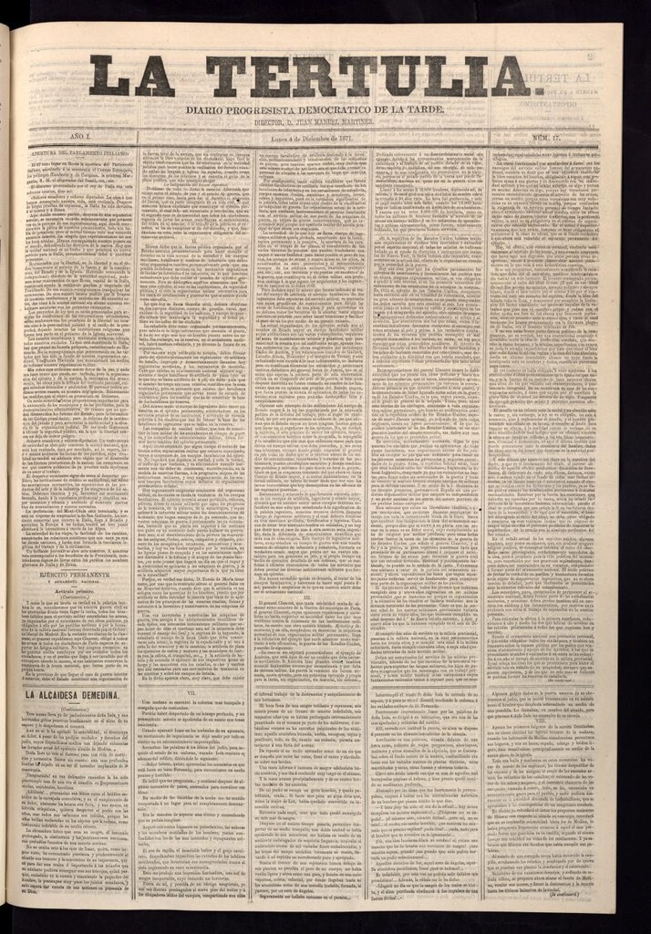 Miniatura de La Tertulia del 4 de diciembre de 1871