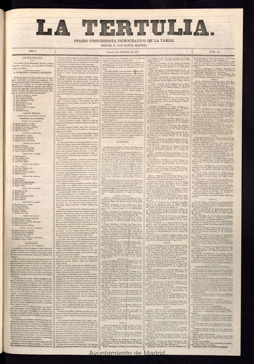 Miniatura de La Tertulia del 7 de diciembre de 1871