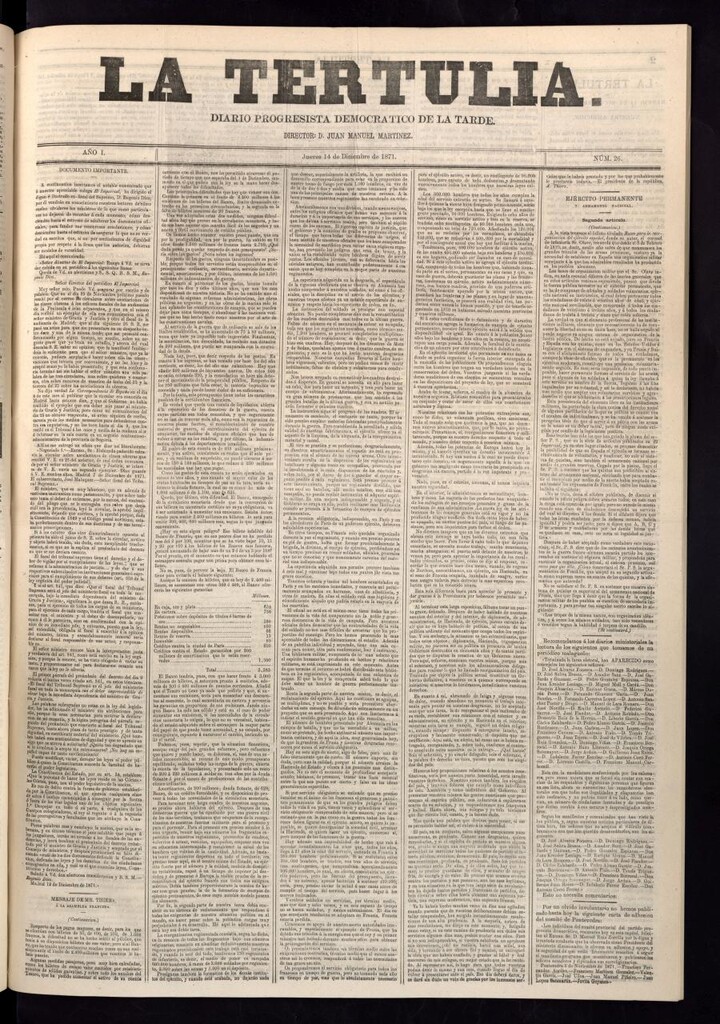 Miniatura de La Tertulia del 14 de diciembre de 1871