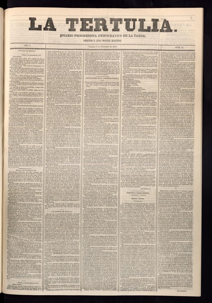 Miniatura de La Tertulia del 15 de diciembre de 1871