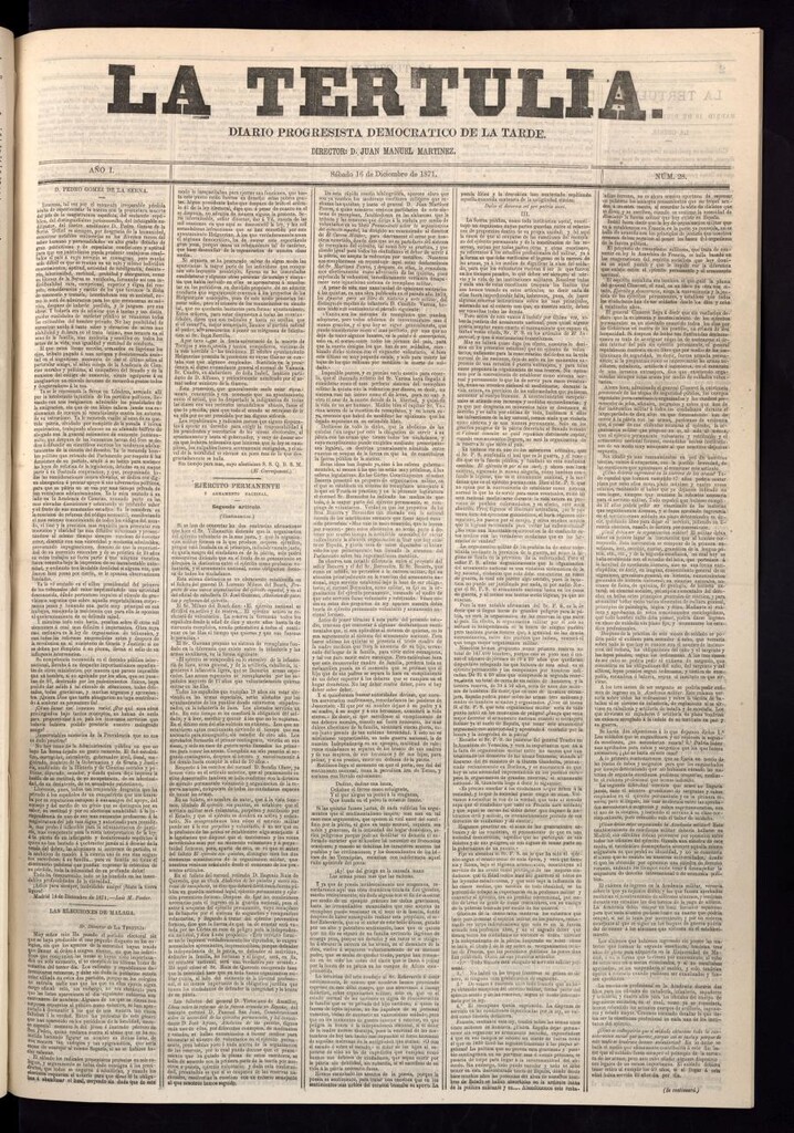 Miniatura de La Tertulia del 16 de diciembre de 1871