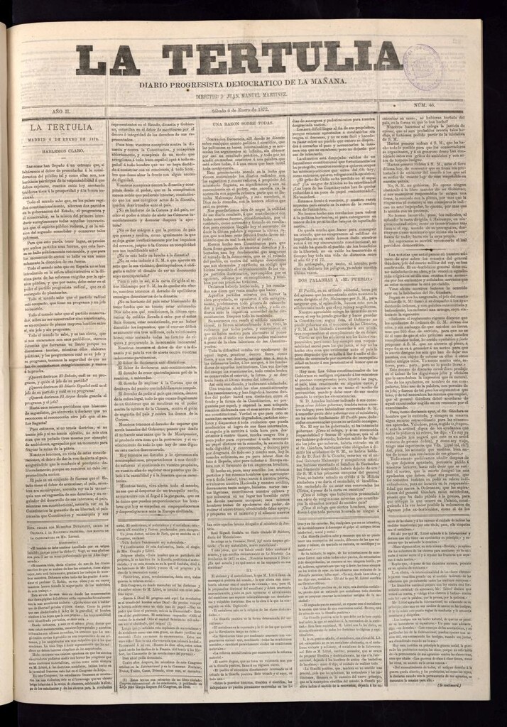 Miniatura de La Tertulia del 6 de enero de 1872
