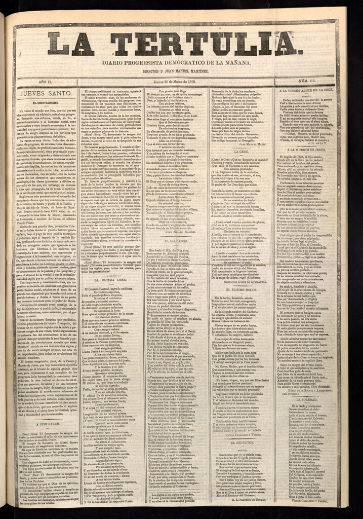 Miniatura de La Tertulia del 28 de marzo de 1872