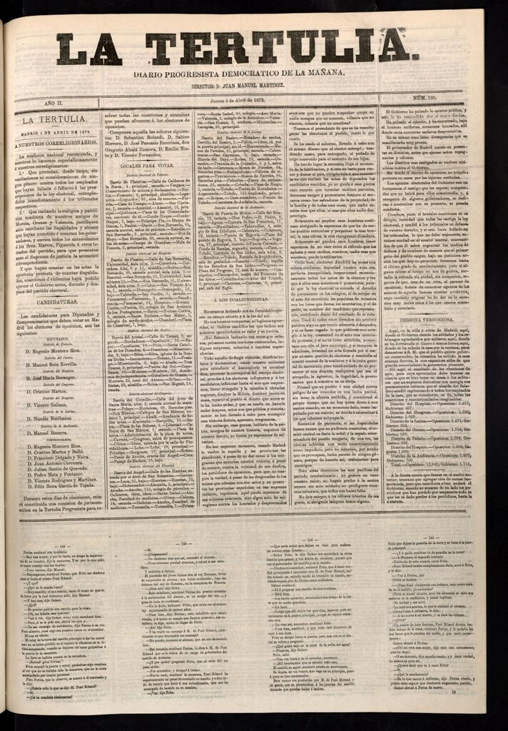 Miniatura de La Tertulia del 4 de abril de 1872