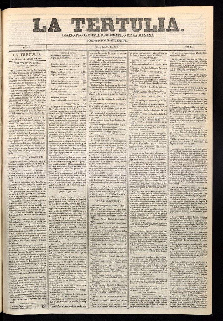 Miniatura de La Tertulia del 6 de abril de 1872