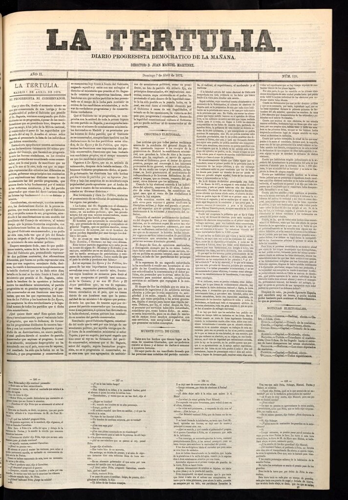 Miniatura de La Tertulia del 7 de abril de 1872