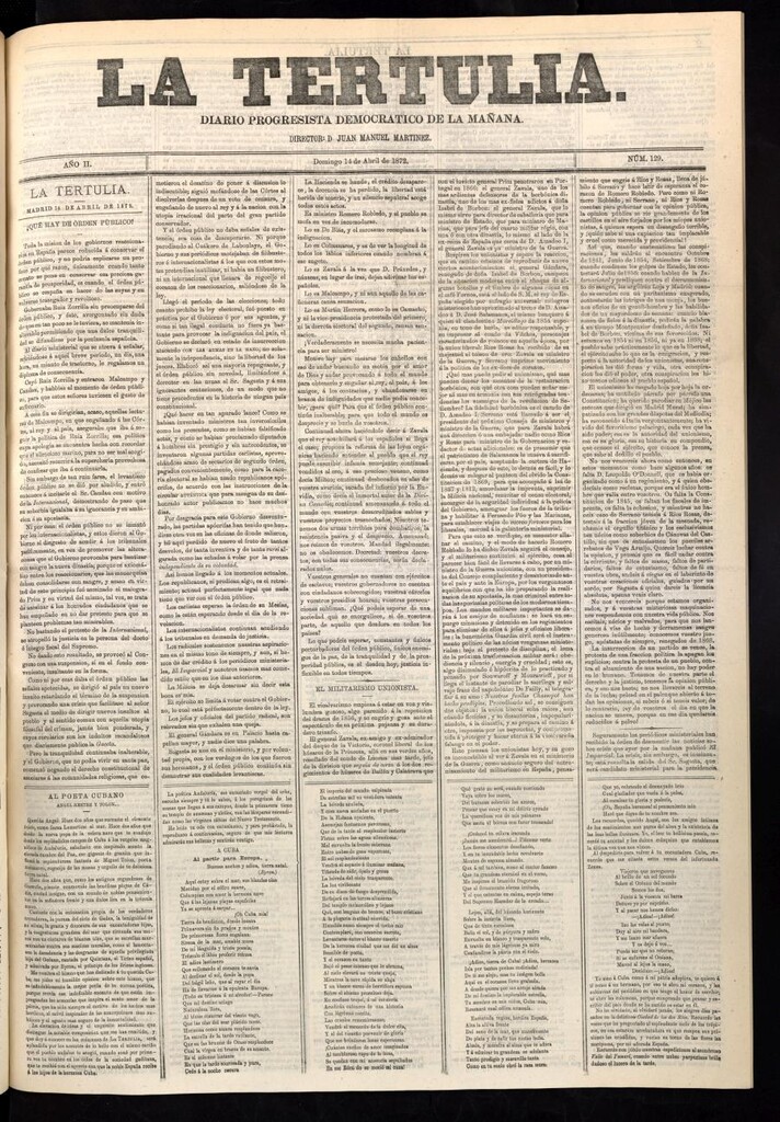 Miniatura de La Tertulia del 14 de abril de 1872