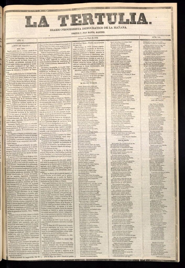 Miniatura de La Tertulia del 2 de mayo de 1872