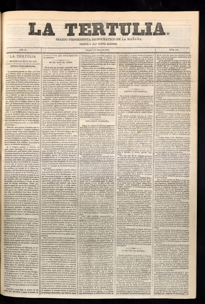 Miniatura de La Tertulia del 4 de mayo de 1872