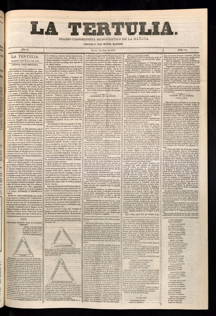 Miniatura de La Tertulia del 7 de mayo de 1872