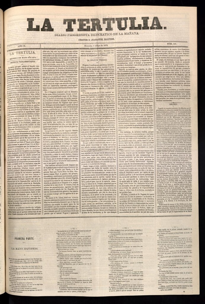 Miniatura de La Tertulia del 8 de mayo de 1872