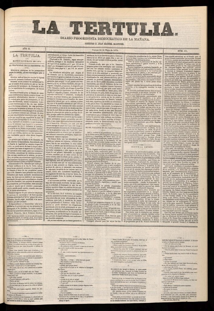Miniatura de La Tertulia del 24 de mayo de 1872