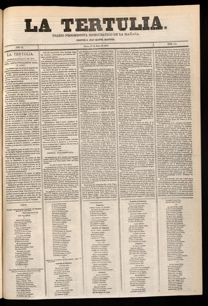 Miniatura de La Tertulia del 28 de mayo de 1872
