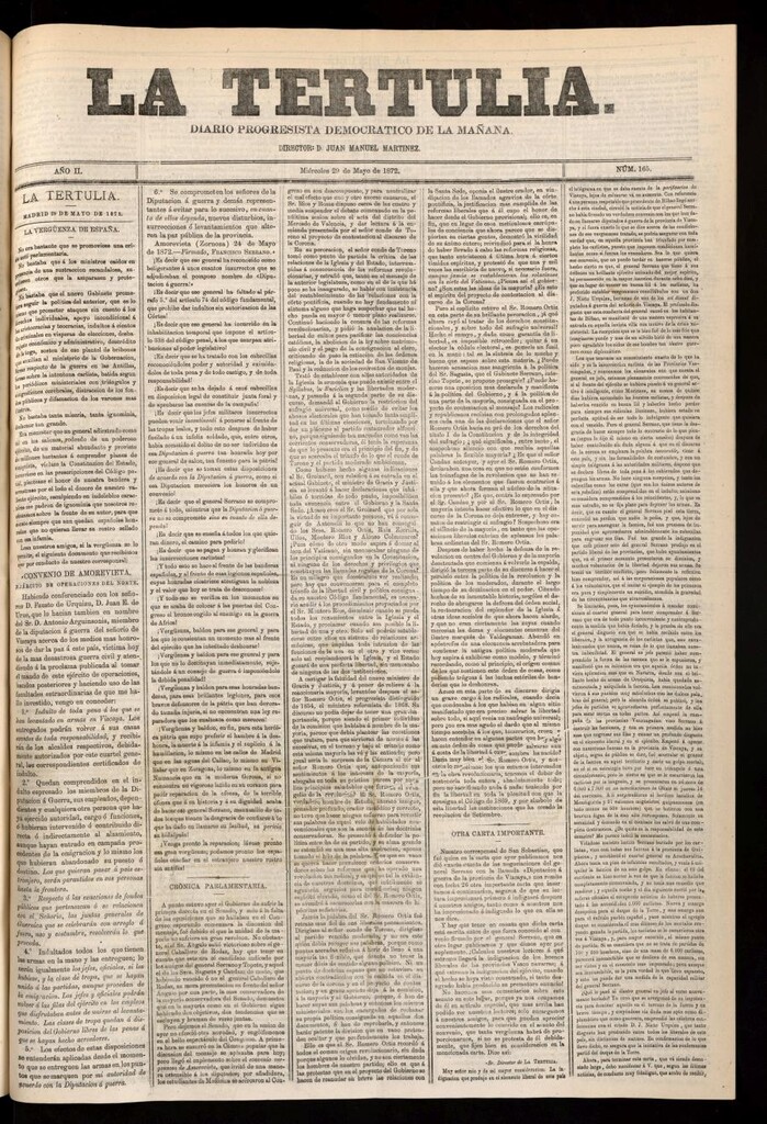 Miniatura de La Tertulia del 29 de mayo de 1872