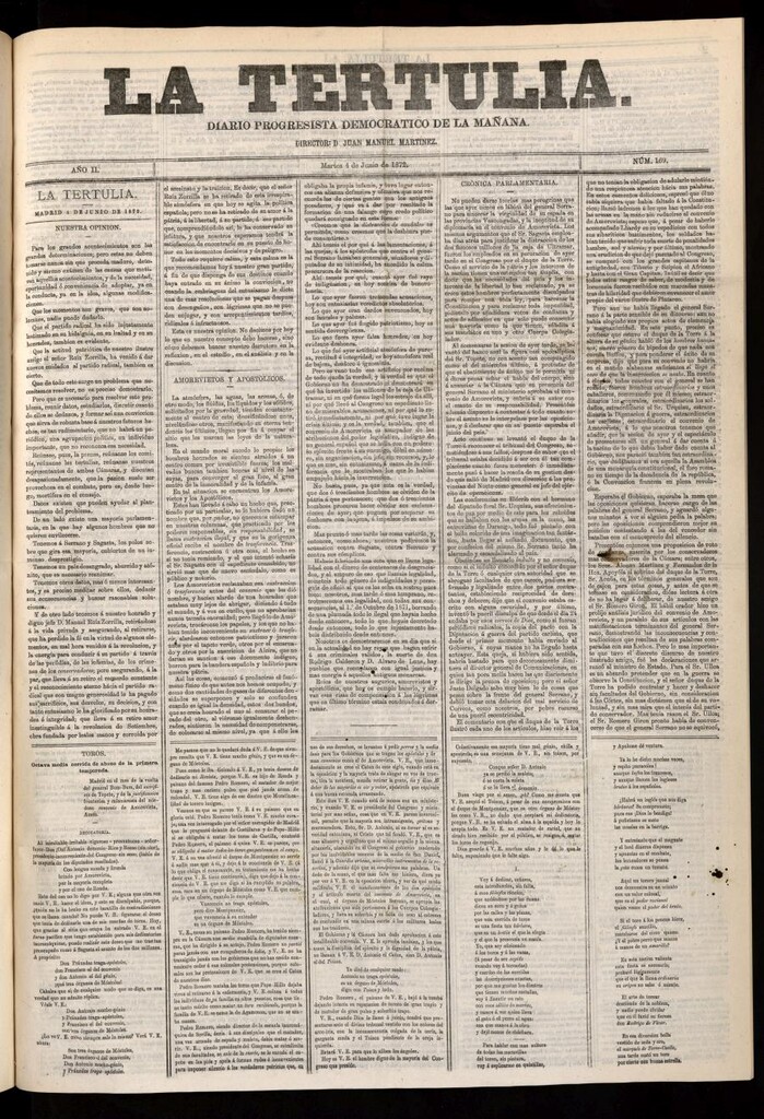 Miniatura de La Tertulia del 4 de junio de 1872