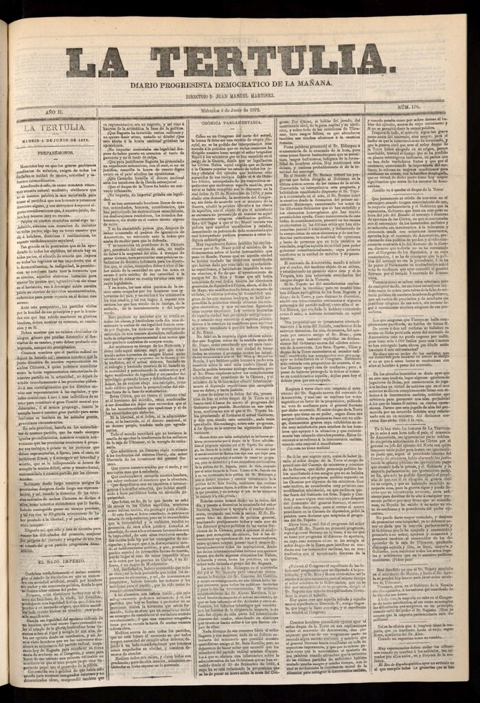 Miniatura de La Tertulia del 5 de junio de 1872
