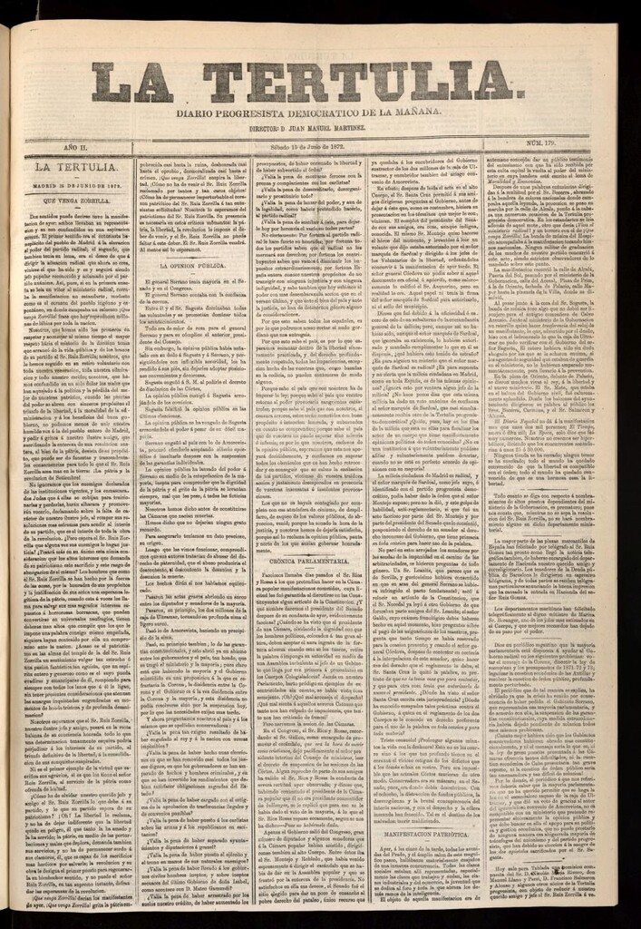 Miniatura de La Tertulia del 15 de junio de 1872