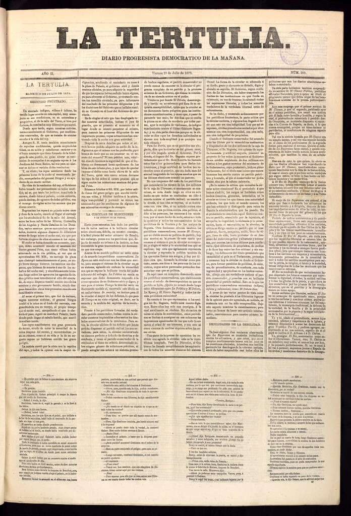 Miniatura de La Tertulia del 19 de julio de 1872
